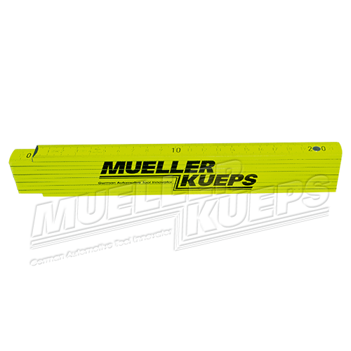 MUELLER-Ruler 2m / 6.5ft, neonyellow