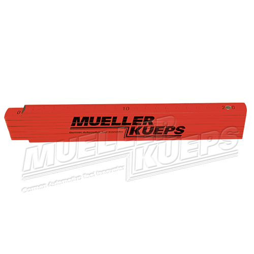MUELLER-Ruler 2m / 6.5ft, neonred